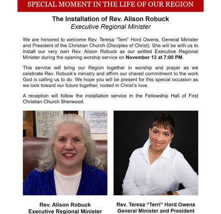 Installation Service of Rev. Alison Robuck